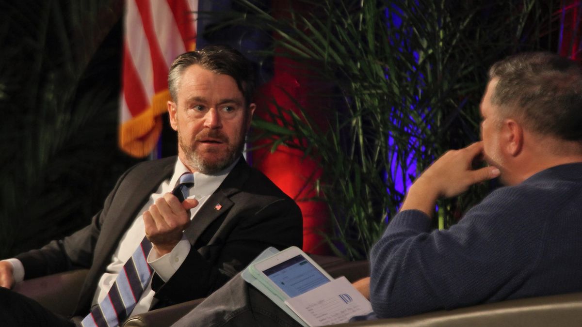 Tariffs, due process, and protest: Todd Young visits Bloomington chamber luncheon