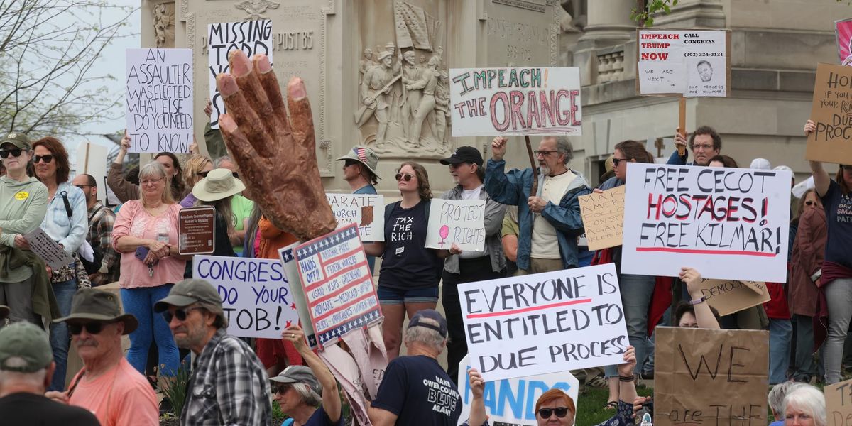 Bloomington's 50501 protest organized as canned food drive