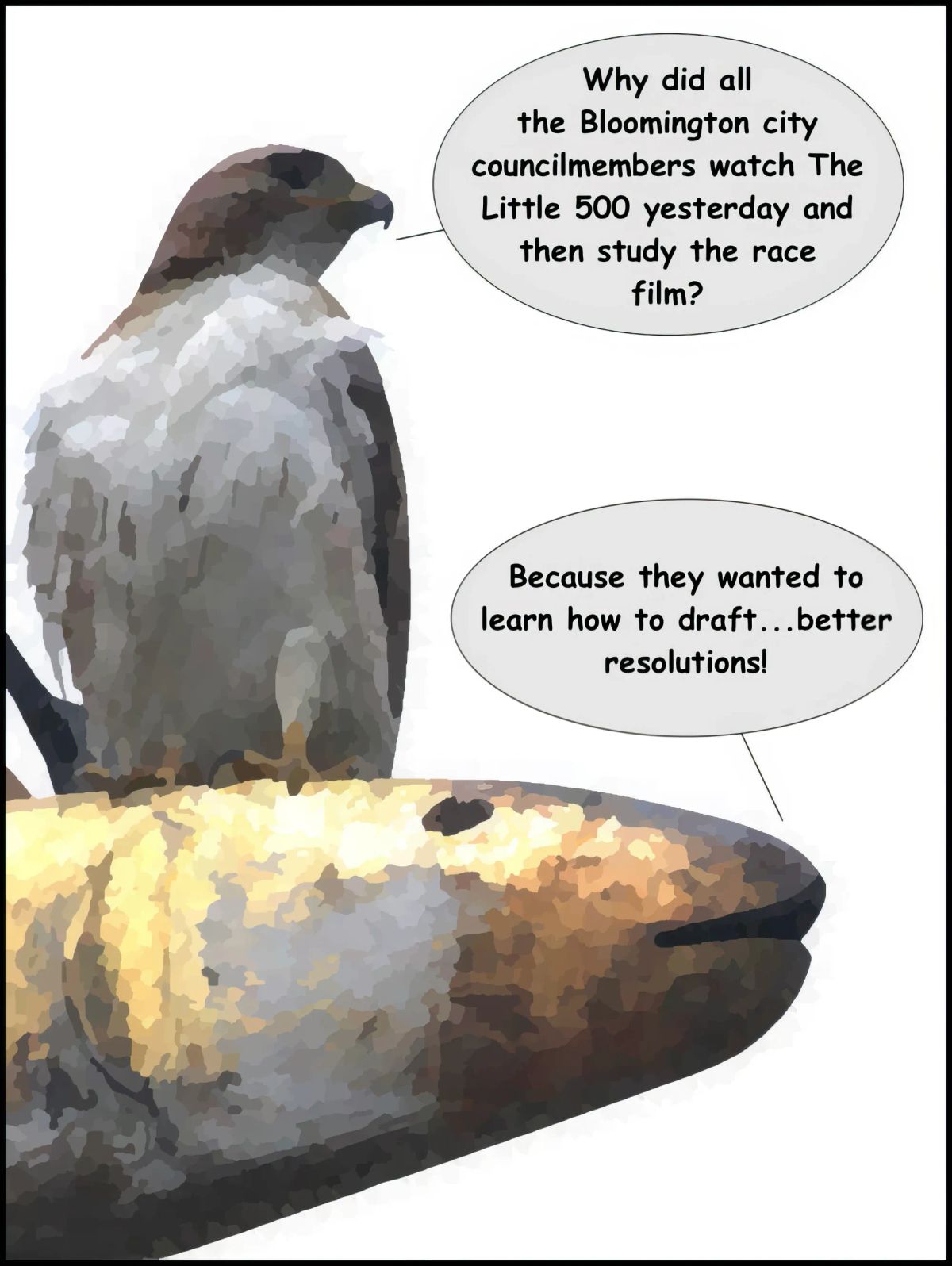 Sunday Funnies: Hawk v. Fish