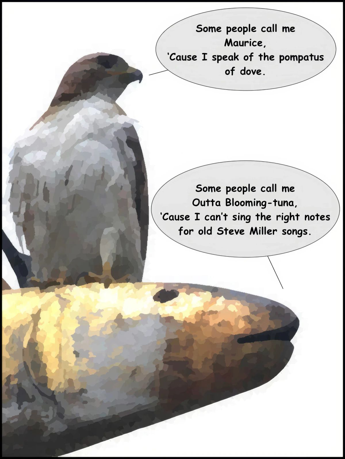 Sunday Funnies: Hawk v. Fish