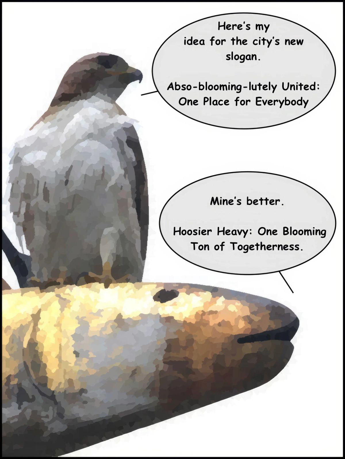 Sunday Funnies: Hawk v. Fish