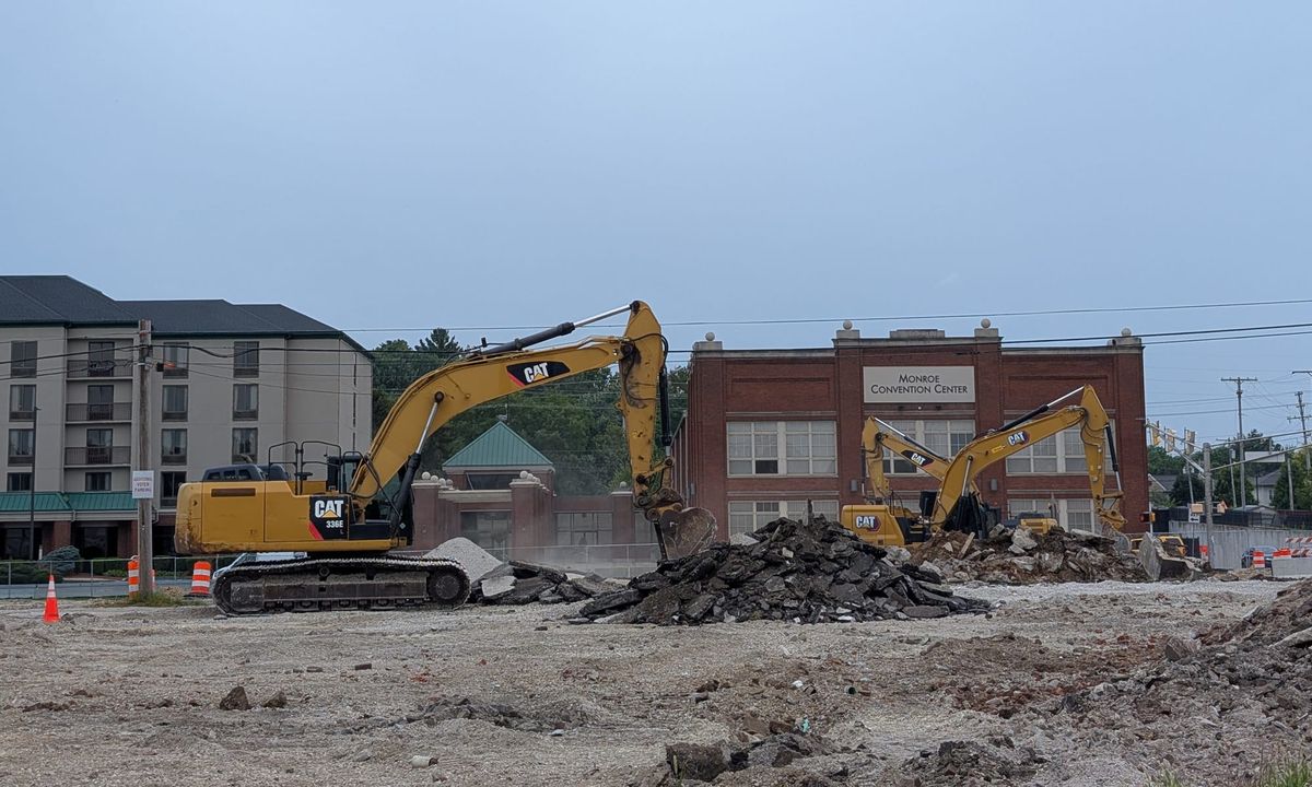 Convention center construction bids OK’d under budget, but sewer standoff simmers with City of Bloomington Utilities