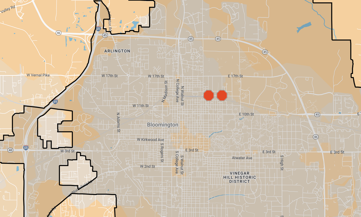 Bloomington city engineer gives 180-day order, puts stop signs at 2 intersections near IU campus