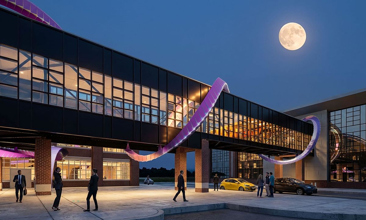 Skybridge sculpture selected as public art for Bloomington convention center expansion