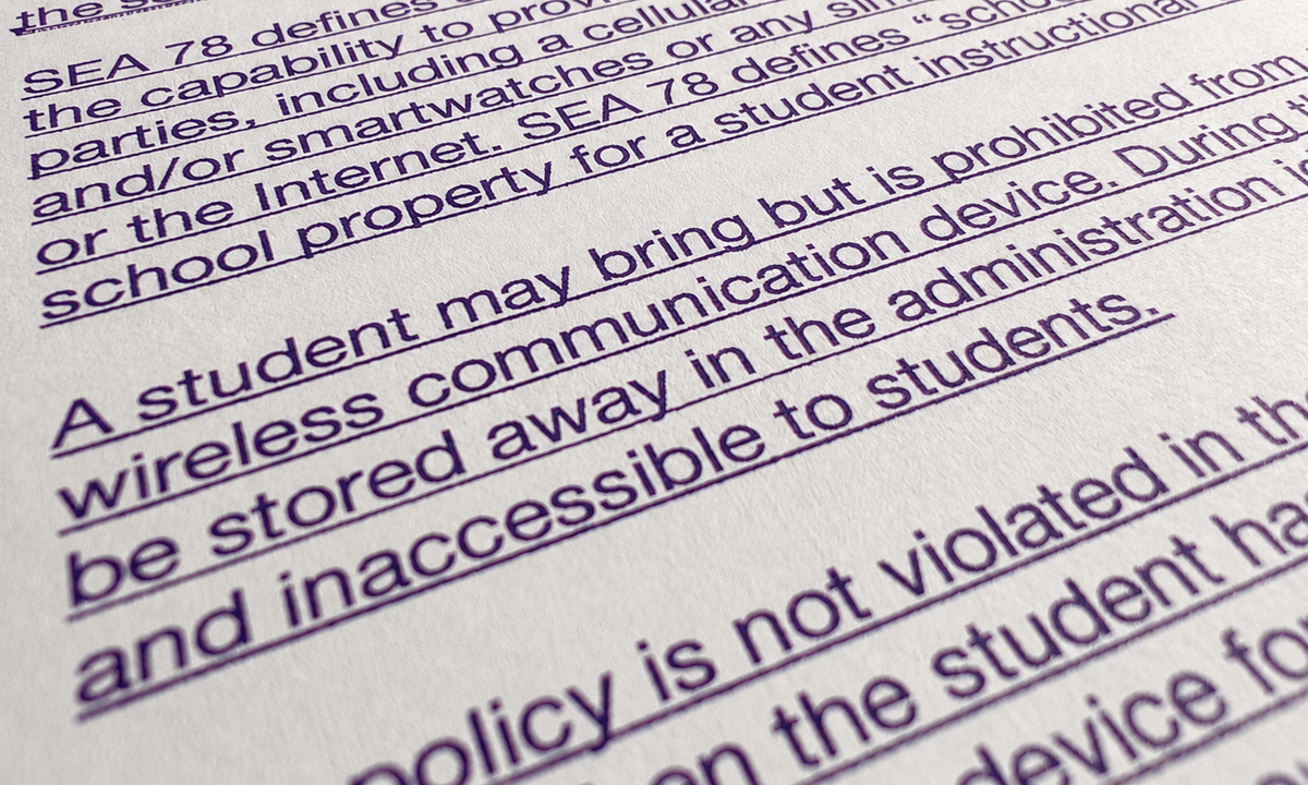 MCCSC policy banning cell phones OK’d despite board qualms