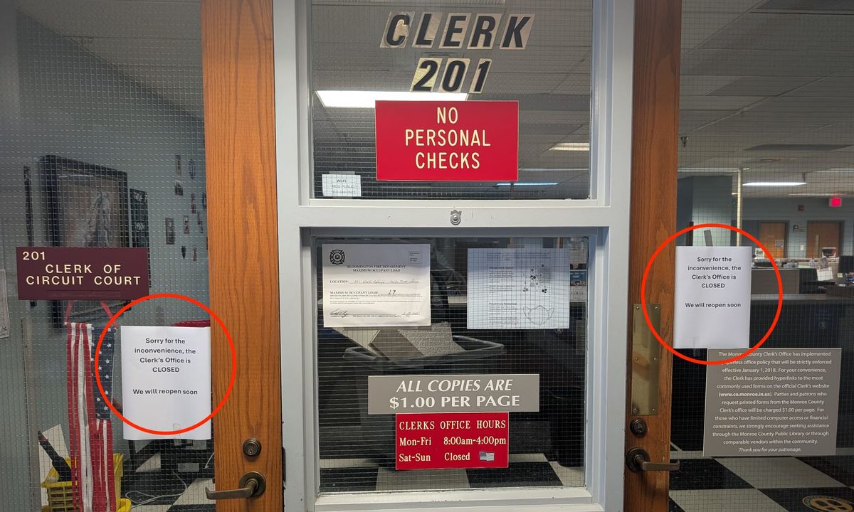 Initial report: Monroe County clerk’s office closed due to condensation into light fixtures