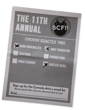 Déjà two for next week’s final round of comedy festival