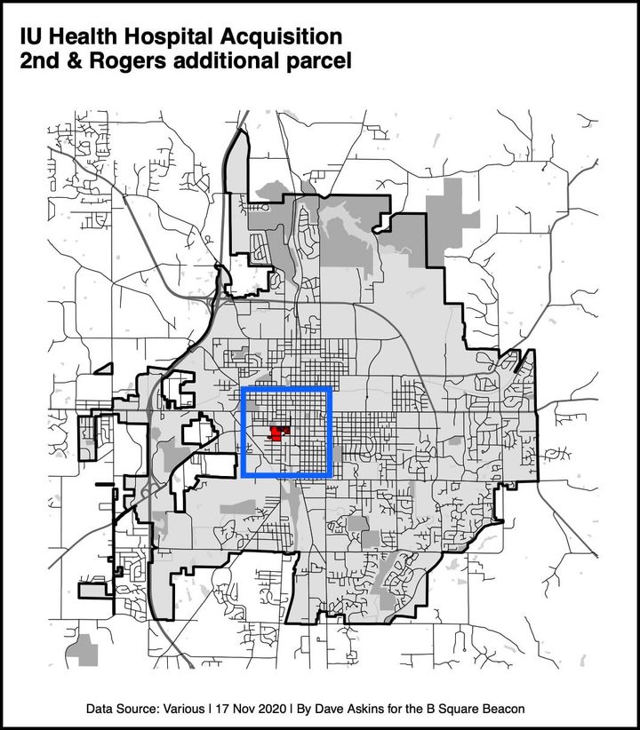 Bloomington redevelopment commission rounds out hospital site with $350K purchase at 2nd & Rogers