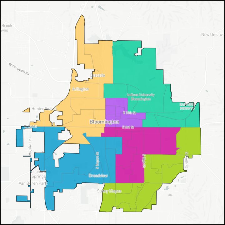 Bloomington city council sets schedule to consider new district boundaries, could lead to Sept. 21 vote