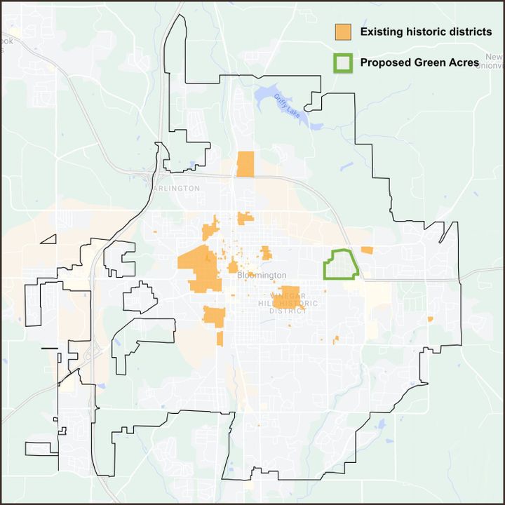 Expected Monday: Green Acres conservation district vote by Bloomington historic preservation group