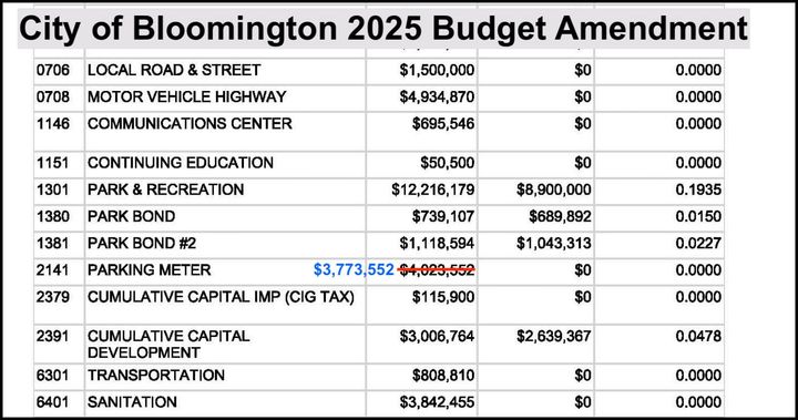 City budget notebook: Spending from parking meter fund gets cut by $250K for 2025
