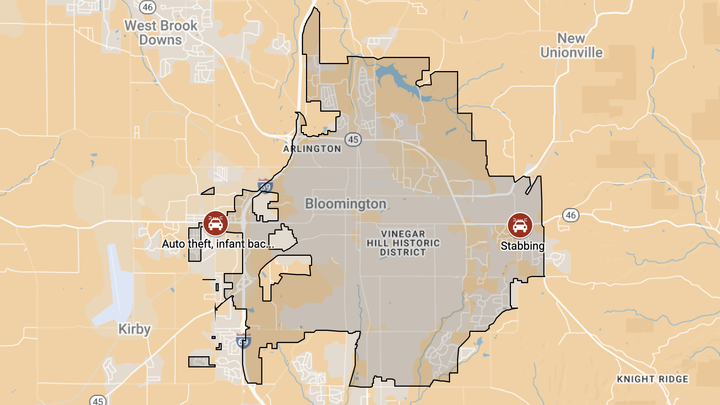 Separate events handled by Bloomington police: Theft of vehicle with baby in backseat, stabbing at local bar