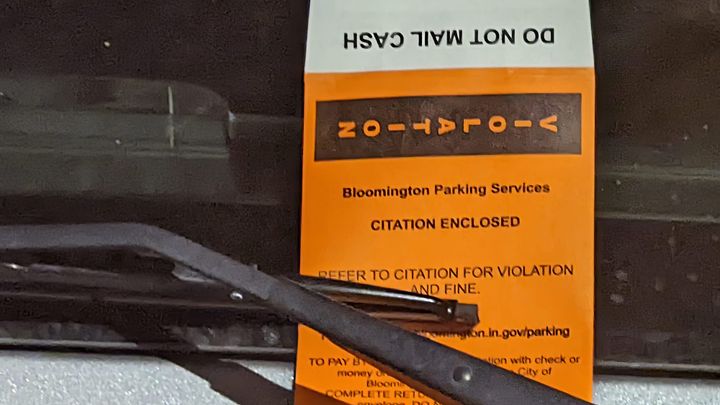 Are parking fines a revenue center for the city of Bloomington?