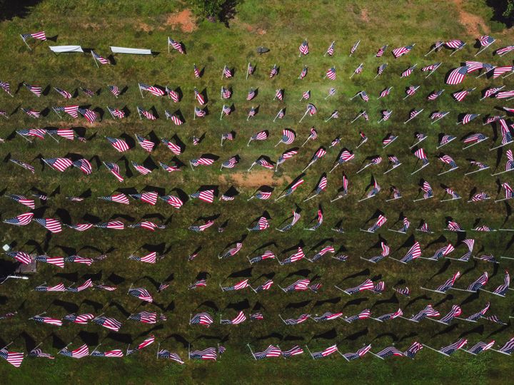 Bloomington's first Field of Honor: Each flag tells a story, raises funds for homeless veterans