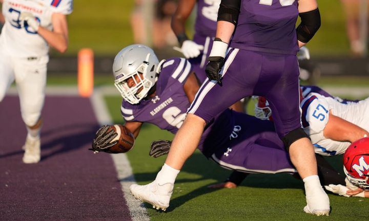 Photos: Bloomington South hangs on against Martinsville 38–27