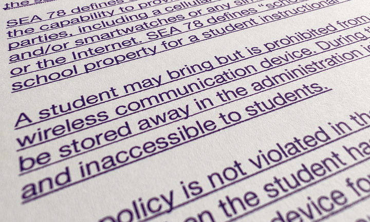MCCSC policy banning cell phones OK’d despite board qualms