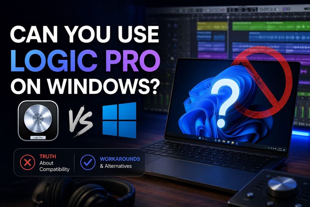 Logic Pro on Windows — why Apple's DAW only runs on macOS