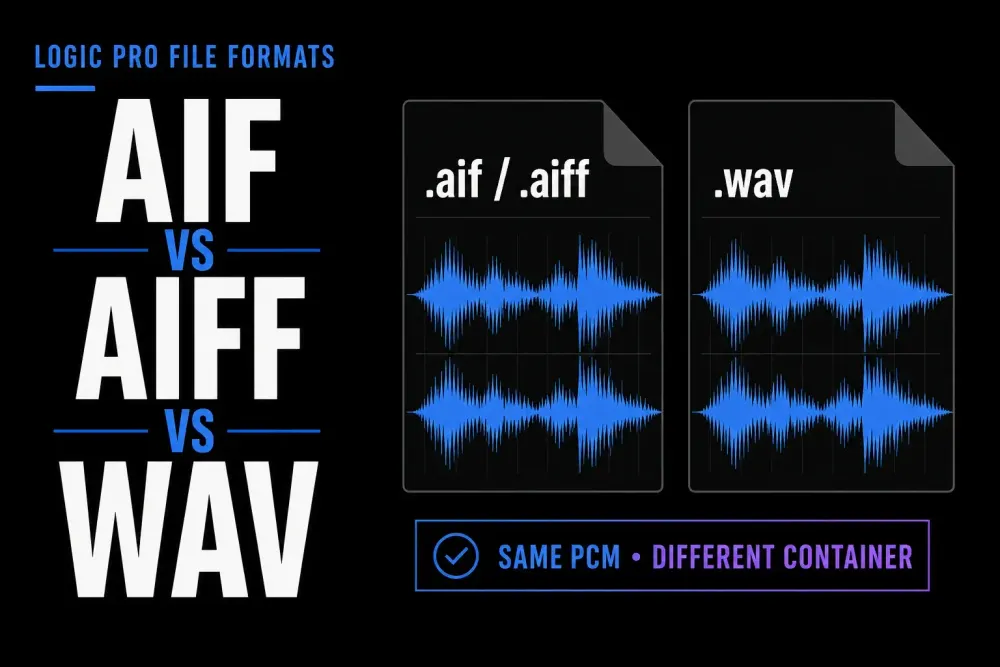 Matching PCM waveforms inside AIFF and WAV files for Logic Pro