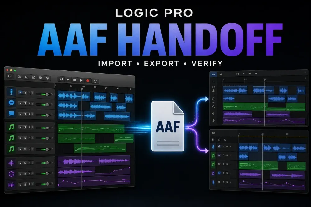 AAF audio handoff from a Logic Pro timeline to other editing systems
