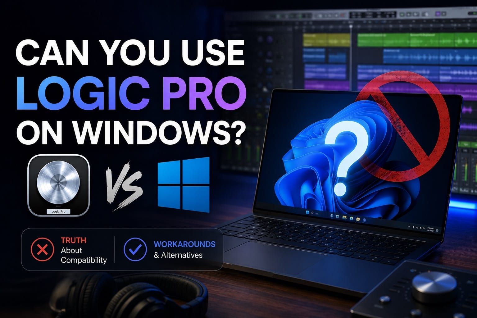 Logic Pro on Windows — why Apple's DAW only runs on macOS