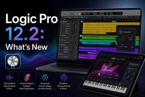 Logic Pro 12.2 on Mac and iPad with ChromaGlow, Session Players and Stem Splitter