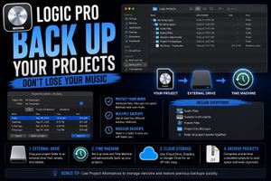 How to back up Logic Pro projects — Time Machine, external drive and off-site copies
