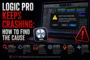 Logic Pro keeps crashing: how to find the cause and fix it