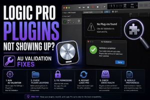 Logic Pro plugins not showing up: AU validation and Plug-in Manager fixes