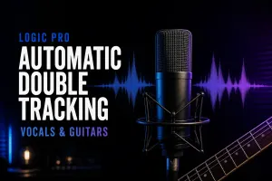 Logic Pro automatic double tracking for vocals and guitars
