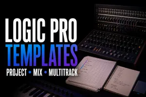 Logic Pro templates for project, mix and multitrack workflows represented by an organized studio routing setup