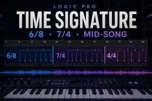 Logic Pro timeline changing from 6/8 to 7/4 and back to 4/4
