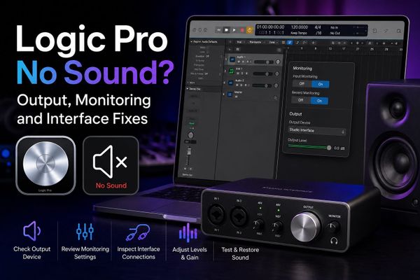 Logic Pro No Sound: Output, Monitoring and Interface Fixes