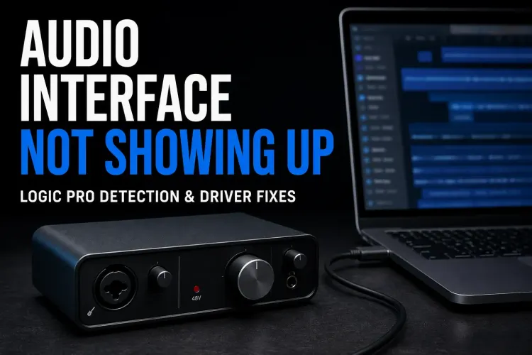 Audio interface connected to a Mac but missing from Logic Pro