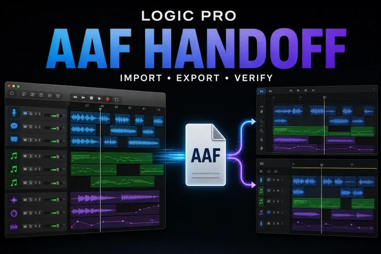 AAF audio handoff from a Logic Pro timeline to other editing systems
