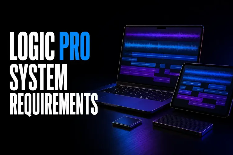 Logic Pro system requirements with an Apple-silicon Mac, iPad and external storage