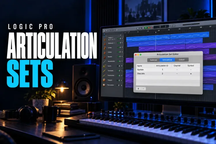 Logic Pro Articulation Set Editor for mapping orchestral MIDI playing techniques