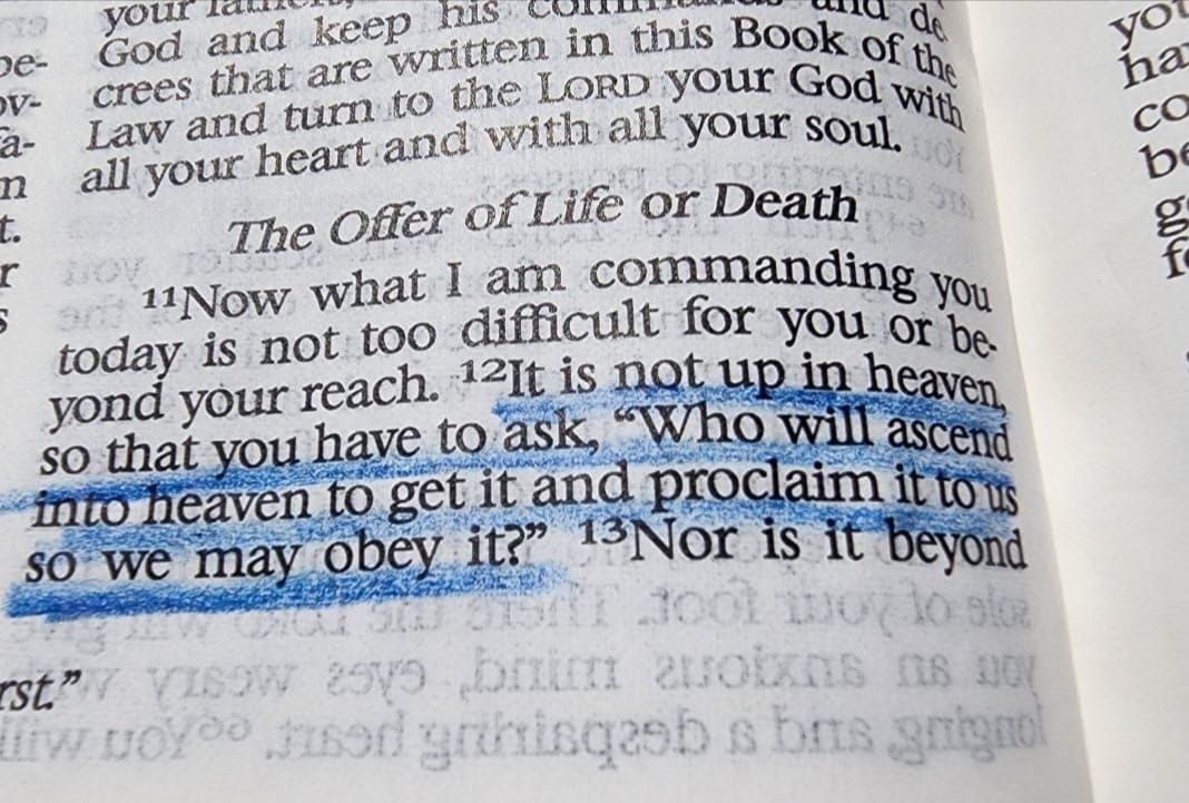 It is in Your Mouth and in Your Heart.