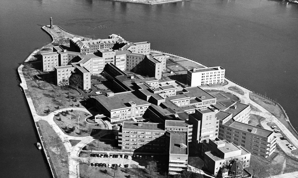 Air View Of Rikers Island In New York City