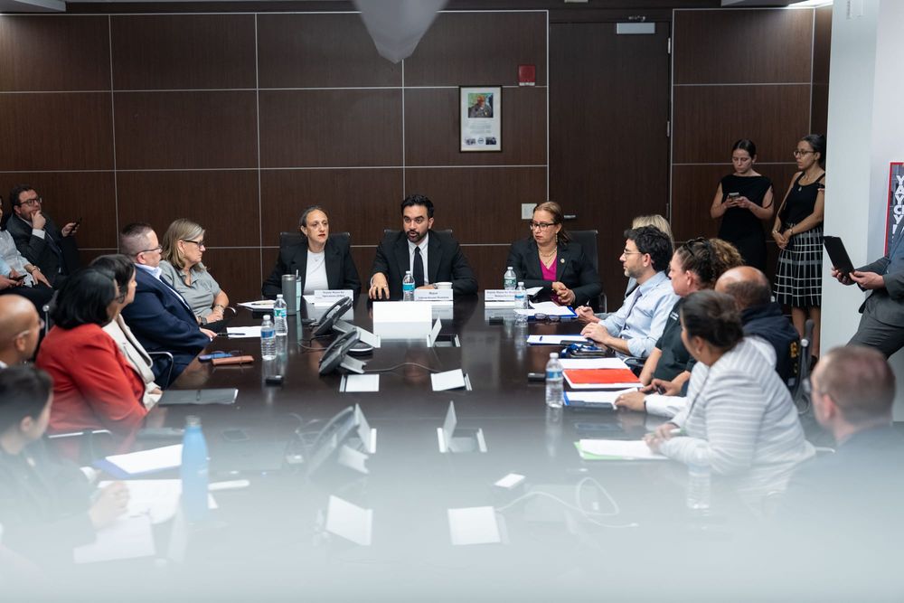 Mayor Zohran Kwame Mamdani leads an extreme heat preparedness briefing at the New York City Emergency Management Headquarters in Brooklyn on Tuesday, June 29,, 2026.