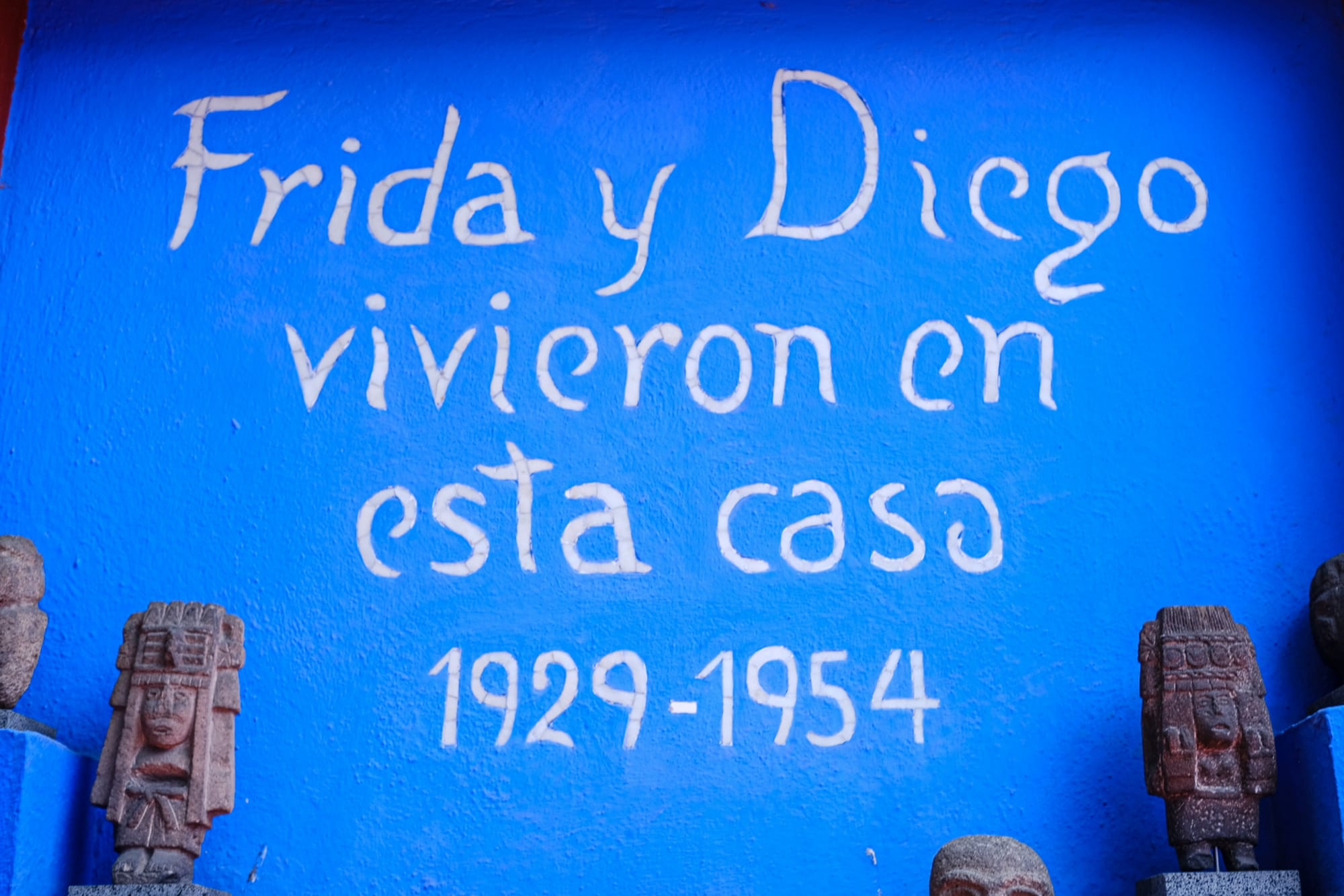 Frida Kahlo Museum's blue wall