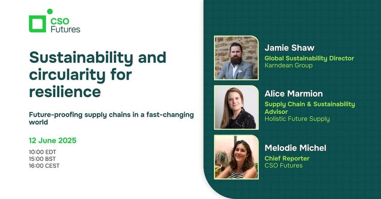 Sustainability and circularity for supply chain resilience