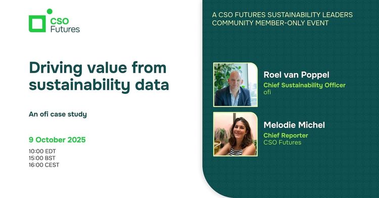 Driving value from sustainability data