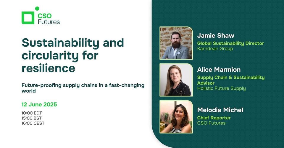 Sustainability and circularity for supply chain resilience