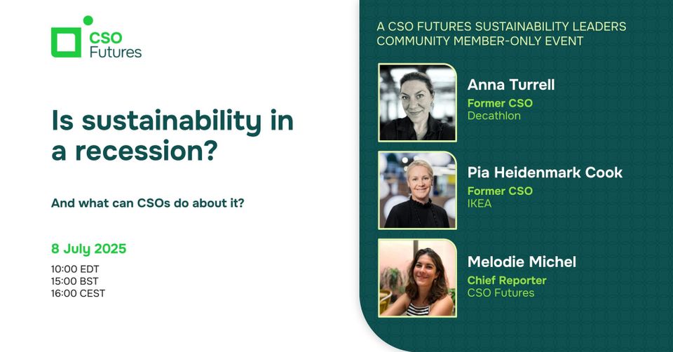Is sustainability in a recession (and what can CSOs do about it)?