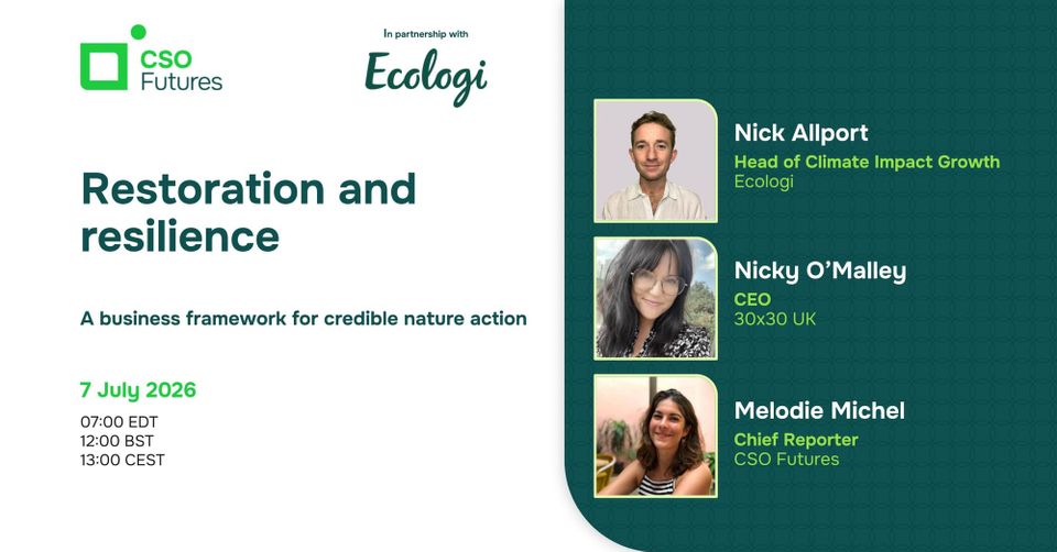 Restoration and resilience: A business framework for credible nature action