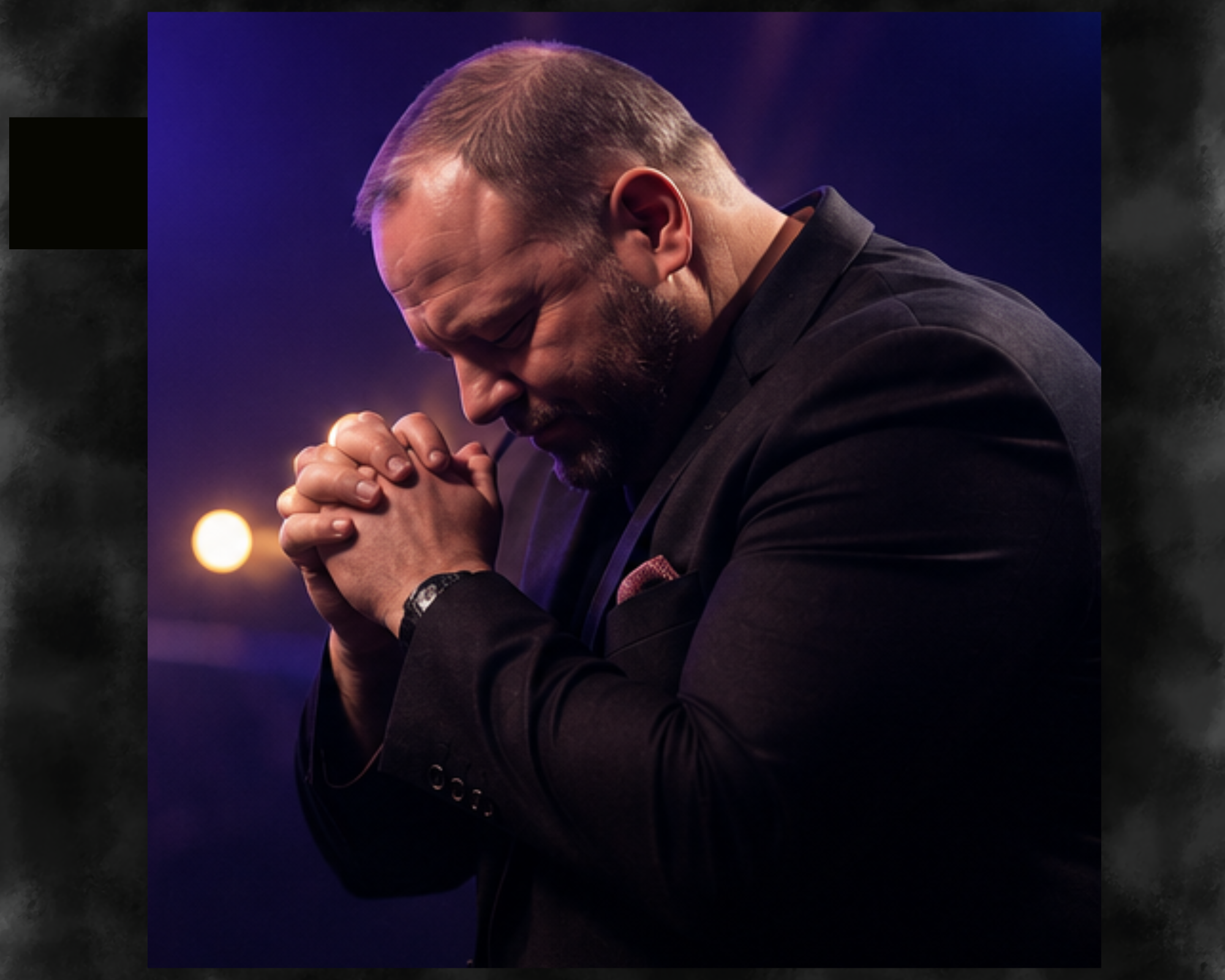 Pastor Chris Collier praying