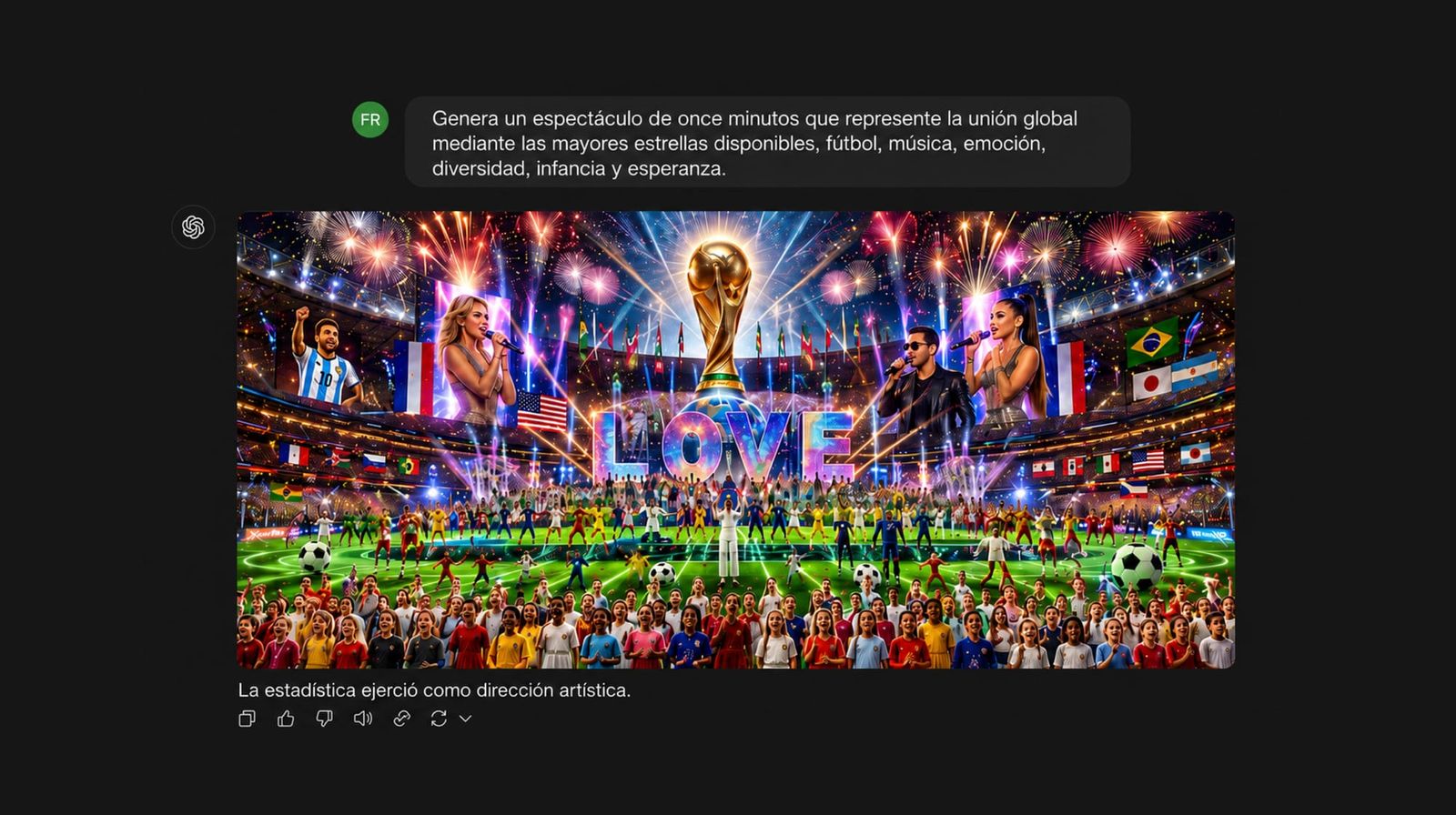 El espectáculo del Mundial como un "mal prompt": cultura promedio al servicio de la hiperrealidad