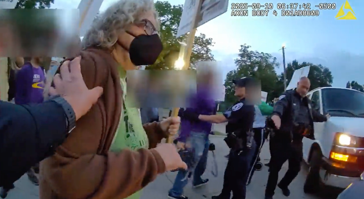 U of M officer broke protestor's ribs during picket line assault, lawsuit alleges