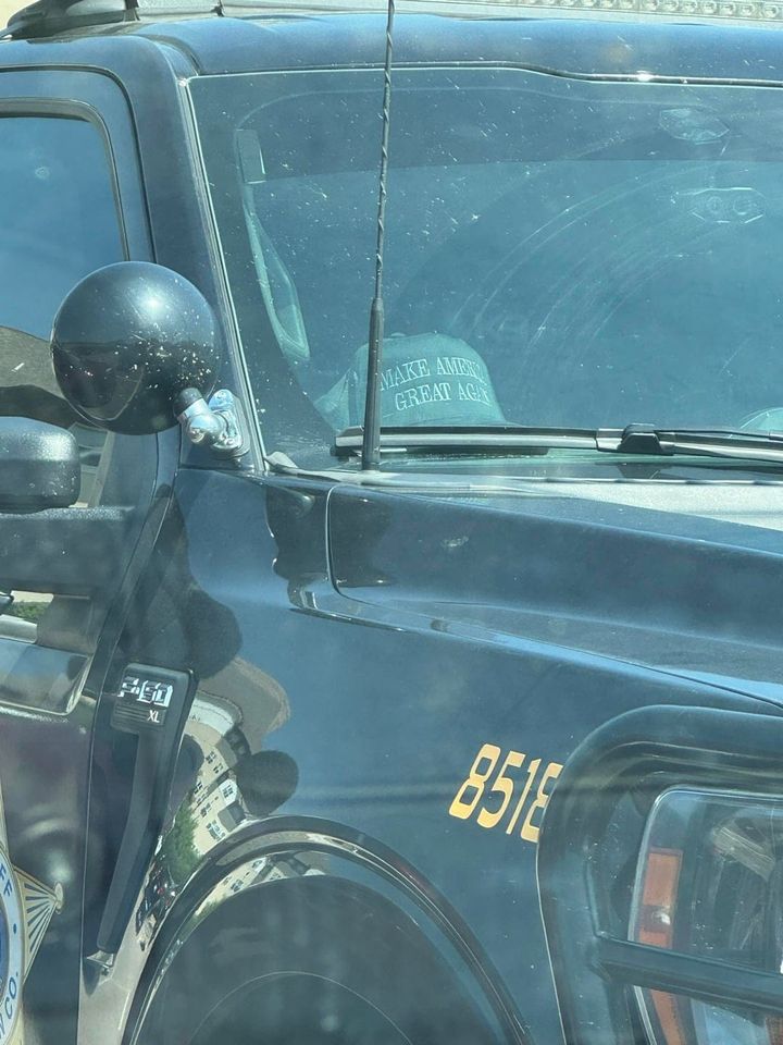 MAGA hat displayed in cop car against policy, Hennepin Sheriff’s Office says