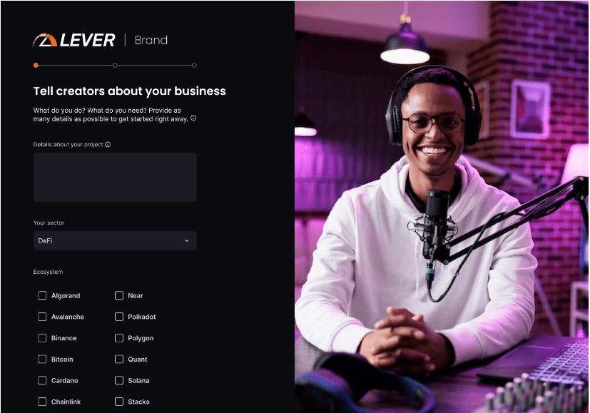 lever-io-influencer-marketing-brand-page-web3-crypto